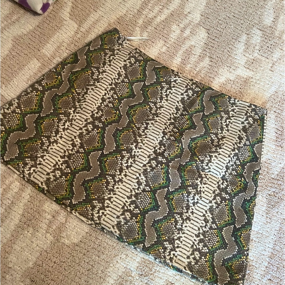 Snakeskin skirt